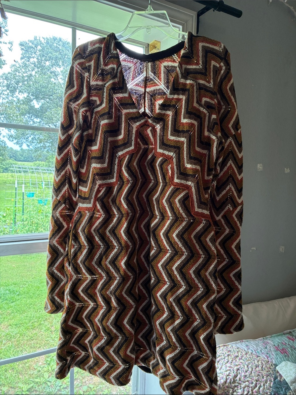 Free People Chevron Knit Dress Large